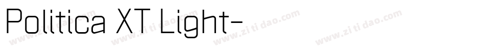 Politica XT Light字体转换